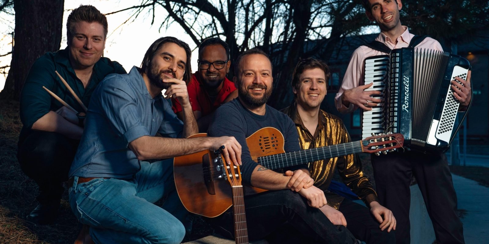 Promotional image for Duende Kings live performance on Wednesday, November 20th at 7:00 pm at Maja Prentice Theatre in Mississauga, featuring vibrant Spanish rhythms, flamenco guitar, and a tribute to Jesse Cook and the Gipsy Kings