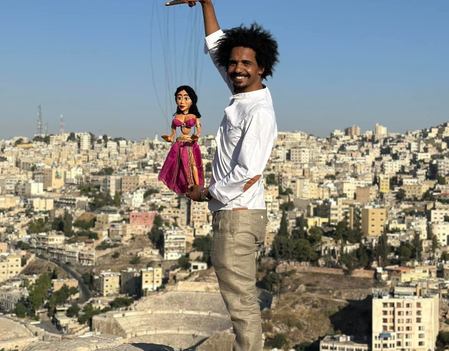 Mohamed F with Marionette